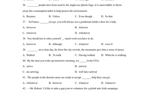 11状语从句(精练)-2024年高考英语一轮复习语法能力突破必备(PPT+复习卡+精练题)(通用版)_03高考英语_通用版（老高考）复习资料_2024年复习资料_11.状语从句(PPT+复习卡+精练题)(通用版)