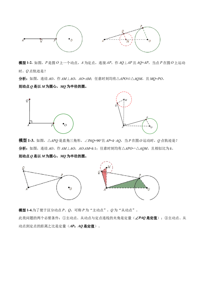 专题09圆中的最值模型之瓜豆原理（曲线轨迹）解读与提分精练（苏科版）（学生版）_初中数学_九年级数学下册（人教版）_常见几何模型全归纳-V13_2025版