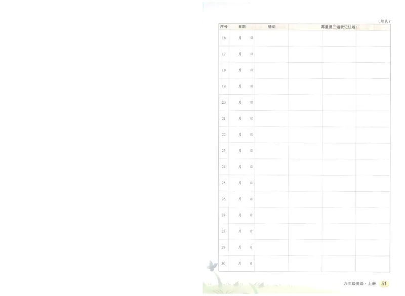状元默写本六年级上双层_26春四年级上下册人教版_四上英语合集人教版PEP英语四年级上册新教材（教学视频+课件+动画+音频+练习+教案）_17练习资料_小学英语（预习复习资料大礼包）