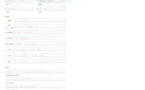 状元默写本六年级上双层_26春四年级上下册人教版_四上英语合集人教版PEP英语四年级上册新教材（教学视频+课件+动画+音频+练习+教案）_17练习资料_小学英语（预习复习资料大礼包）