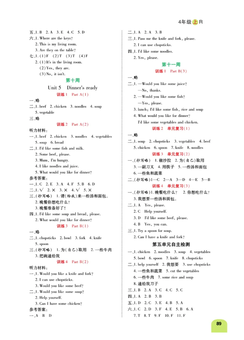 默写日日清三年级上册英语人教版_26春四年级上下册人教版_四上英语合集人教版PEP英语四年级上册新教材（教学视频+课件+动画+音频+练习+教案）_17练习资料_《默写日日清》