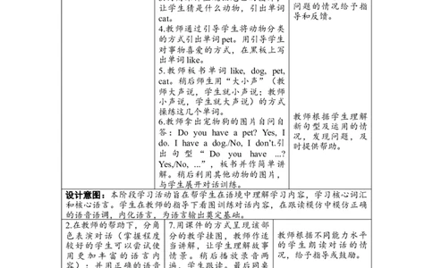 第一课时PartALet&rsquo;stalk&Doasurvey_26春四年级上下册人教版_四上英语合集人教版PEP英语四年级上册新教材（教学视频+课件+动画+音频+练习+教案）_19同步教案课件_人教pep3_3-6上册