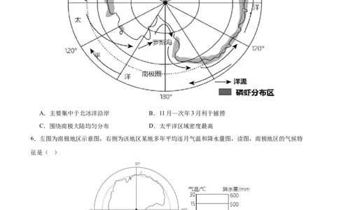 专题12撒哈拉以南的非洲和极地地区（梯级进阶练）（原卷版）_02中考总复习（2026版更新中）_09-地理-中考总复习_2024年中考复习资料_一轮复习_配套练习
