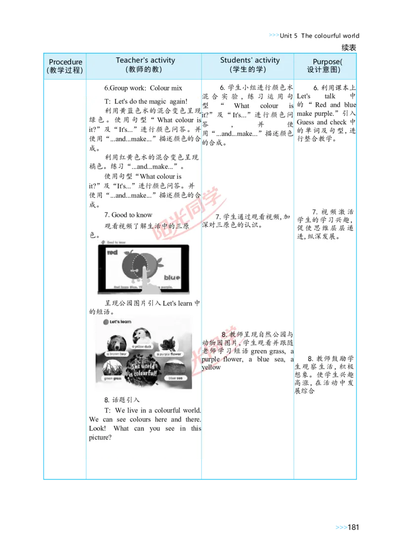 教案正文3上_Unit5_26春四年级上下册人教版_四上英语合集人教版PEP英语四年级上册新教材（教学视频+课件+动画+音频+练习+教案）_19同步教案课件_人教pep3_3-6上册