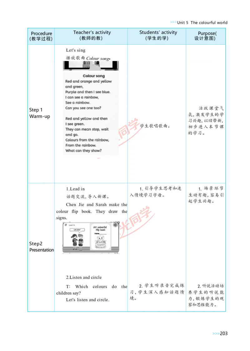 教案正文3上_Unit5_26春四年级上下册人教版_四上英语合集人教版PEP英语四年级上册新教材（教学视频+课件+动画+音频+练习+教案）_19同步教案课件_人教pep3_3-6上册