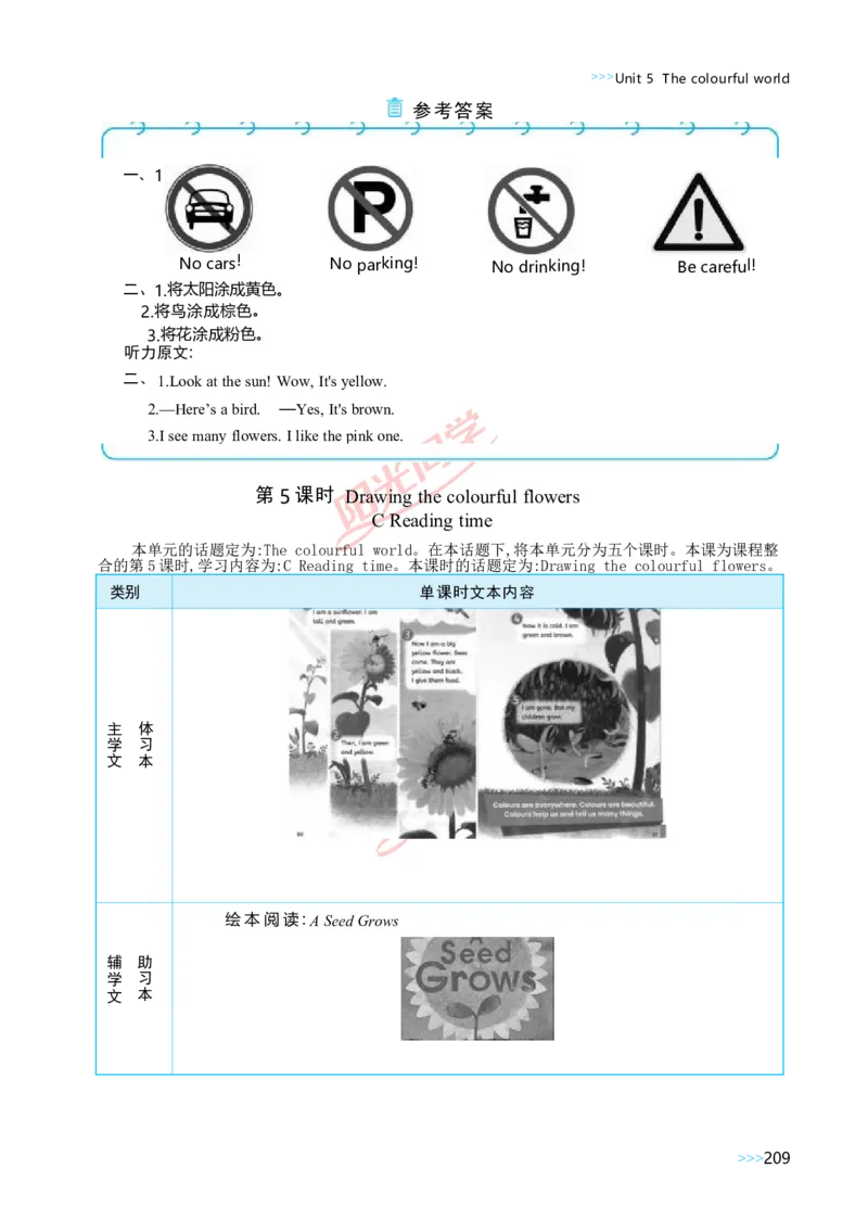 教案正文3上_Unit5_26春四年级上下册人教版_四上英语合集人教版PEP英语四年级上册新教材（教学视频+课件+动画+音频+练习+教案）_19同步教案课件_人教pep3_3-6上册