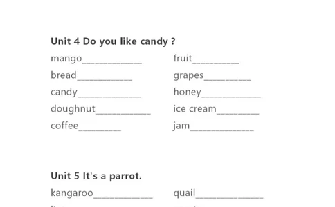 精通三下单词默写表_26春四年级上下册人教版_四上英语合集人教版PEP英语四年级上册新教材（教学视频+课件+动画+音频+练习+教案）_17练习资料_小学英语（预习复习资料大礼包）
