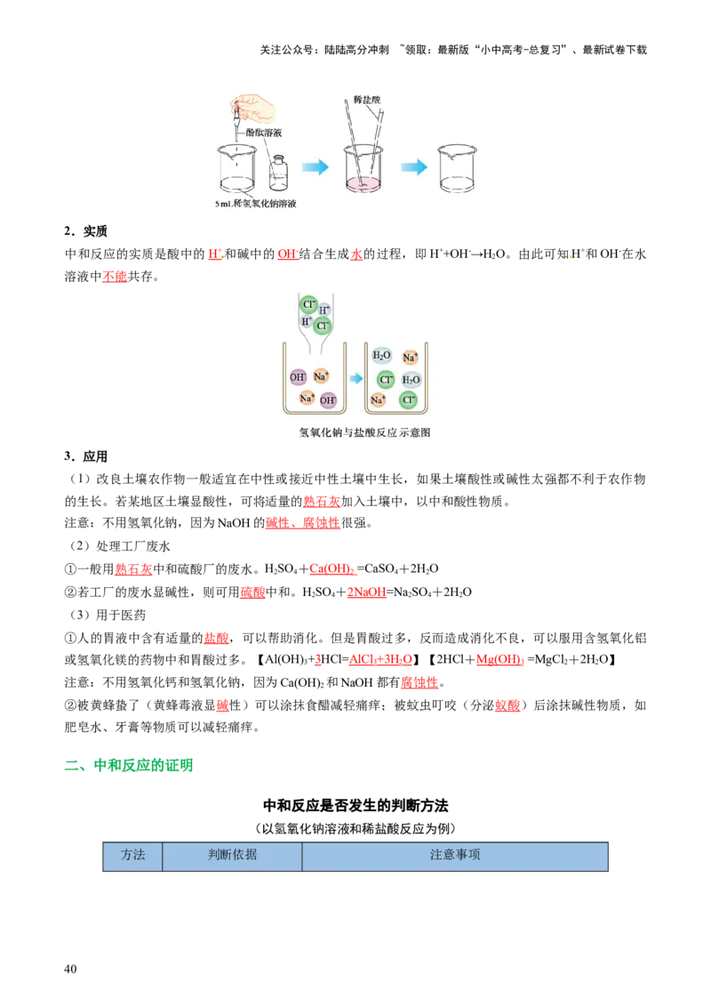 专题07常见的酸和碱（讲义）-2024年中考化学一轮复习讲练测（全国通用）（解析版）_02中考总复习（2026版更新中）_05-化学-中考总复习_2024年中考复习资料_一轮复习资料