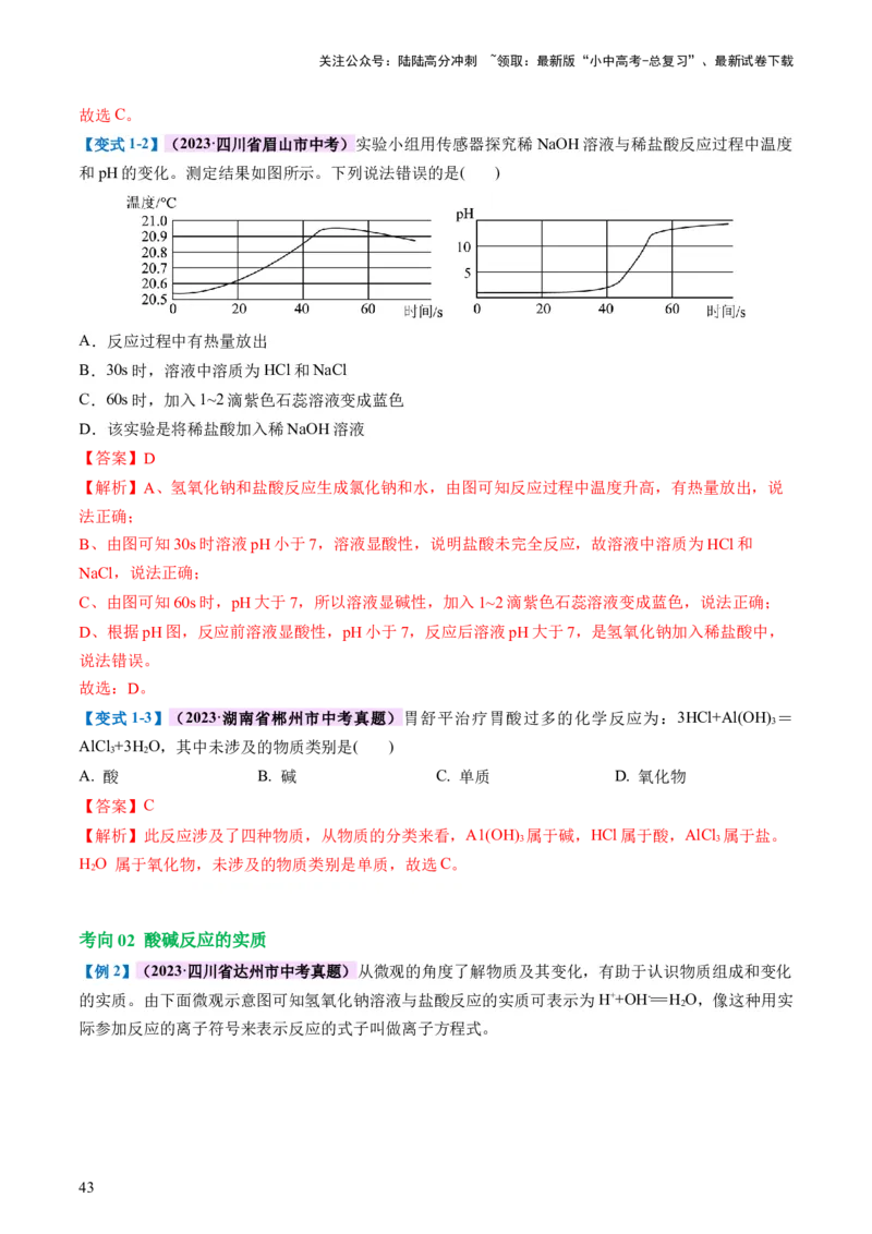专题07常见的酸和碱（讲义）-2024年中考化学一轮复习讲练测（全国通用）（解析版）_02中考总复习（2026版更新中）_05-化学-中考总复习_2024年中考复习资料_一轮复习资料