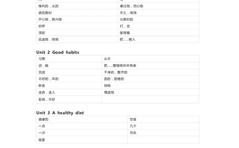 译林版英语六年级下册单词默写表_26春四年级上下册人教版_四上英语合集人教版PEP英语四年级上册新教材（教学视频+课件+动画+音频+练习+教案）_17练习资料_《小学英语单词默写表》