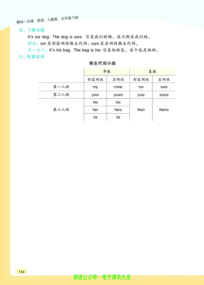 英语5B_26春四年级上下册人教版_四上英语合集人教版PEP英语四年级上册新教材（教学视频+课件+动画+音频+练习+教案）_17练习资料_小学英语（预习复习资料大礼包）_《教材一点通》