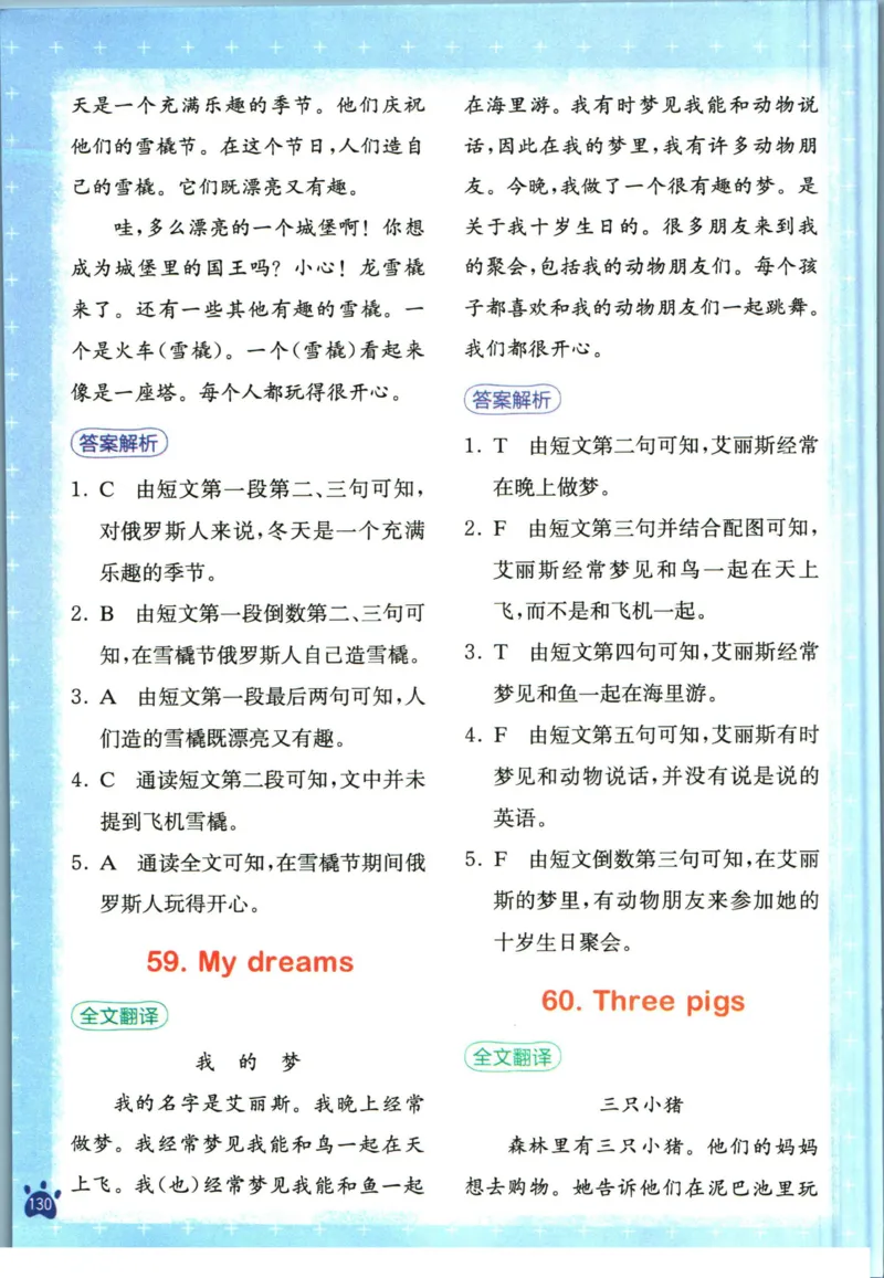 星火英语阅读训练100篇四年级_26春四年级上下册人教版_四上英语合集人教版PEP英语四年级上册新教材（教学视频+课件+动画+音频+练习+教案）_17练习资料_《阅读训练100篇》