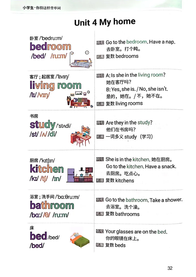 斗半匠-小学生你得这样背单词_26春四年级上下册人教版_四上英语合集人教版PEP英语四年级上册新教材（教学视频+课件+动画+音频+练习+教案）_17练习资料_《小学英语一本通》