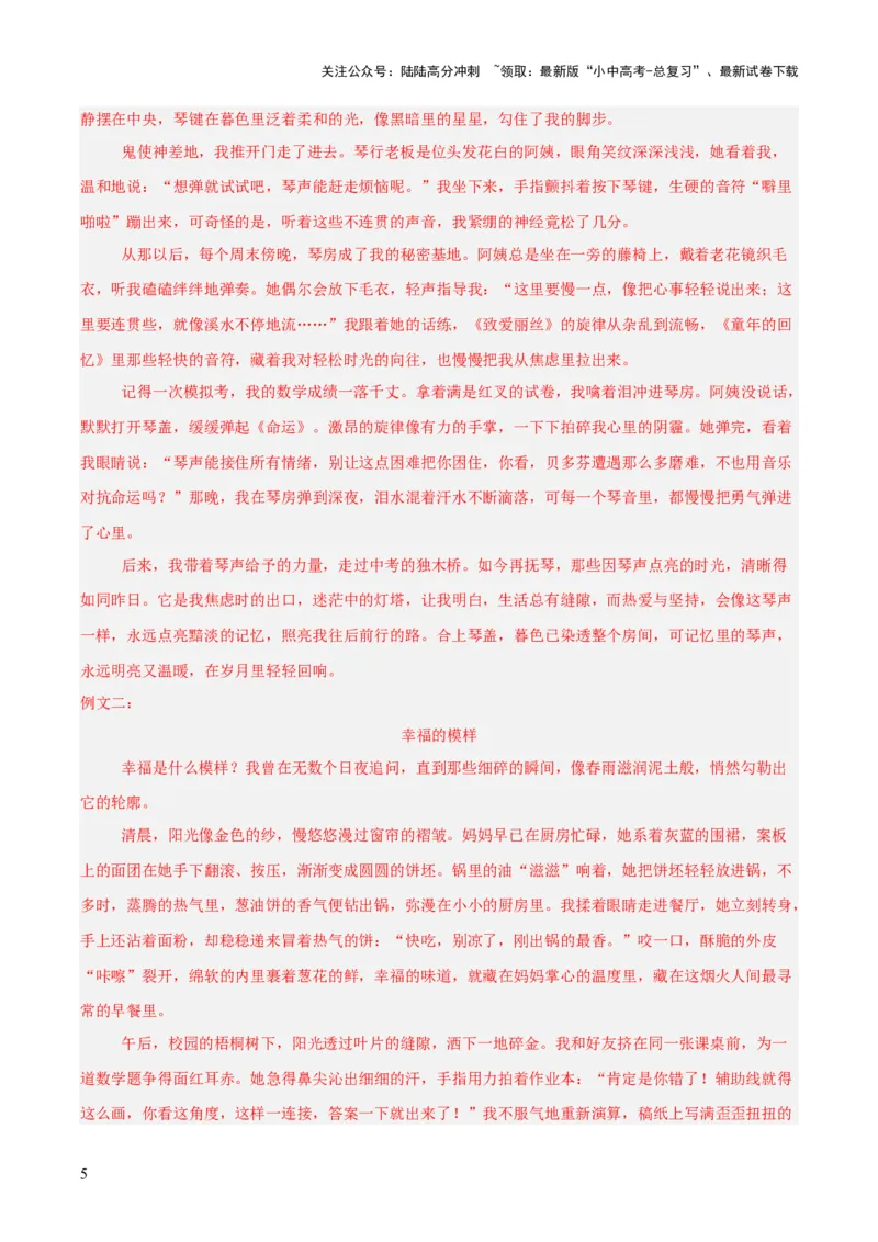 专题28选题作文（全国通用）（解析版）_02中考总复习（2026版更新中）_01-语文-中考总复习_2026年中考复习（更新中）_好题汇编三年（2023-2025）中考语文真题分类汇编（全国通用）(1)