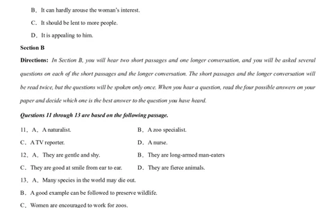 2024年高考英语二轮复习测试卷（上海卷）（三）（考试版）_03高考英语_2024年新高考资料_2.2024二轮复习_2024年高考英语二轮复习讲练测（新教材新高考）_第六部分二轮复习测试卷