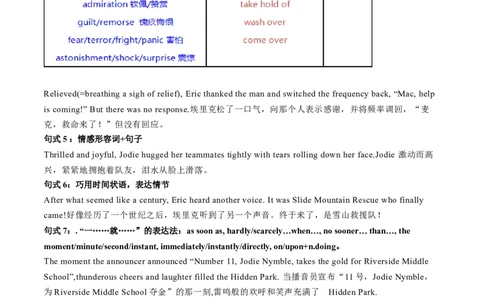 03+高考英语核心知识背记手册（读后续写核心考点）-2025年高考英语一轮复习考点帮（新高考通用）_03高考英语_新高考复习资料_2025年新高考复习