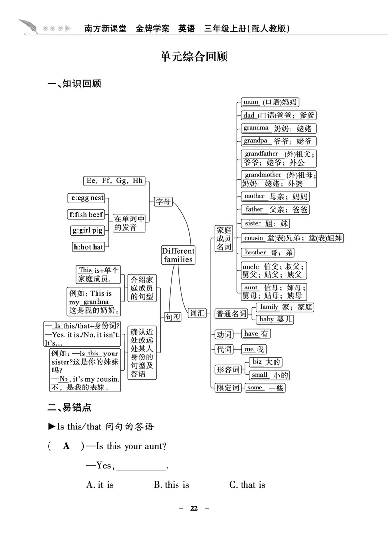 金牌学案_26春四年级上下册人教版_四上英语合集人教版PEP英语四年级上册新教材（教学视频+课件+动画+音频+练习+教案）_19同步教案课件_人教pep3_3-6年级上册