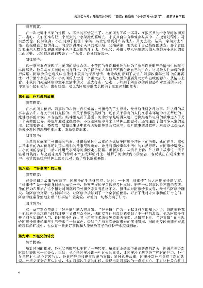 专题16《童年》《鲁滨逊漂流记》（2份思维导图+2部名著梳理+突破易错易混6法）（解析版）_02中考总复习（2026版更新中）_01-语文-中考总复习_2025年中考资料