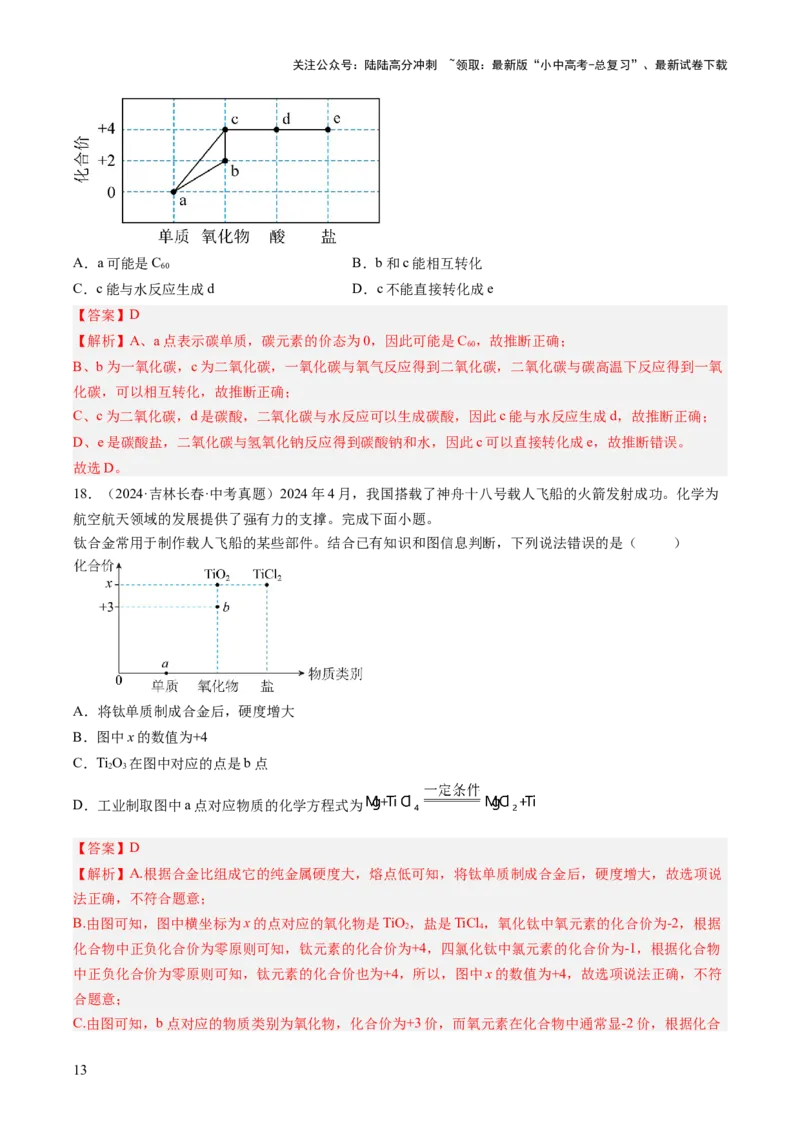 专题19坐标图像题（解析版）_02中考总复习（2026版更新中）_05-化学-中考总复习_2026年中考复习（更新中）_好题汇编三年（2023-2025）中考化学真题分类汇编（全国通用）