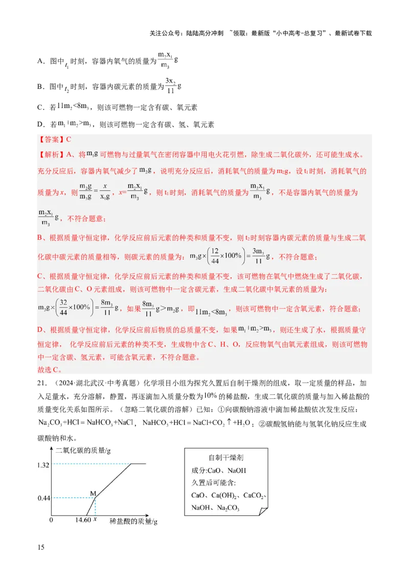 专题19坐标图像题（解析版）_02中考总复习（2026版更新中）_05-化学-中考总复习_2026年中考复习（更新中）_好题汇编三年（2023-2025）中考化学真题分类汇编（全国通用）