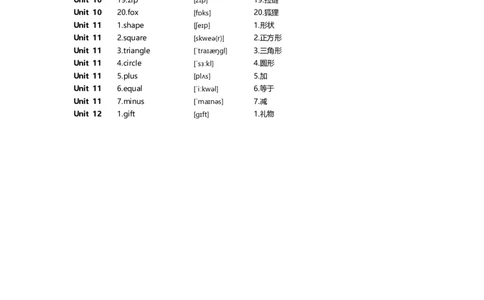 新科普版三年级上册单词正序对照答案（单词表）_26春四年级上下册人教版_四上英语合集人教版PEP英语四年级上册新教材（教学视频+课件+动画+音频+练习+教案）_17练习资料_科普版