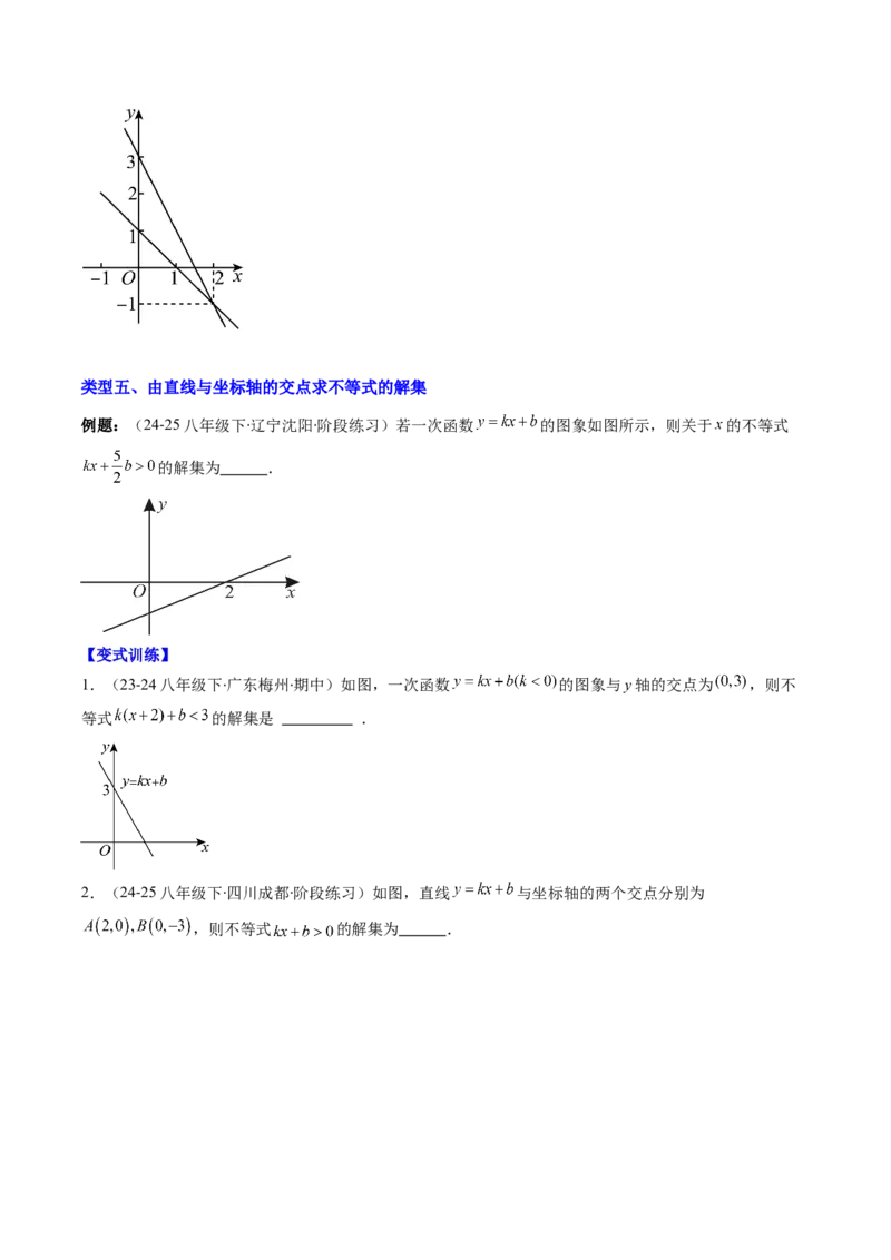 专题17一次函数与方程、不等式的六种考法（学生版）_初中数学_八年级数学下册（人教版）_压轴题攻略-V9_2025版