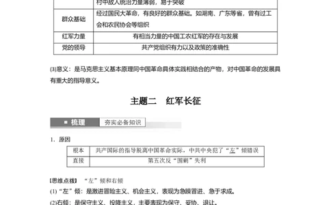 2024年高考历史一轮复习（部编版）板块2第7单元第19讲　中国开辟革命新道路_07高考历史_2024年新高考资料_1.2024一轮复习_2024年高考历史一轮复习讲义（部编版）