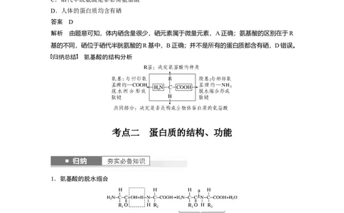 2024年高考生物一轮复习（新人教版）第1单元　第3课时　蛋白质是生命活动的主要承担者_09高考生物_2024年新高考资料_1.2024一轮复习_2024年高考生物一轮复习讲义（新人教版）
