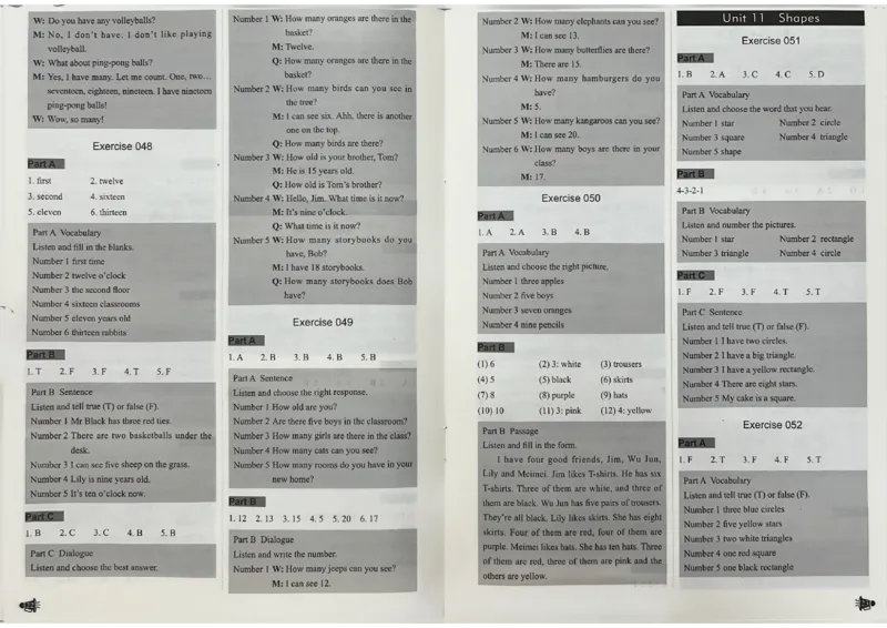 3英语~听霸答案-新_26春四年级上下册人教版_四上英语合集人教版PEP英语四年级上册新教材（教学视频+课件+动画+音频+练习+教案）_17练习资料_小学英语（预习复习资料大礼包）