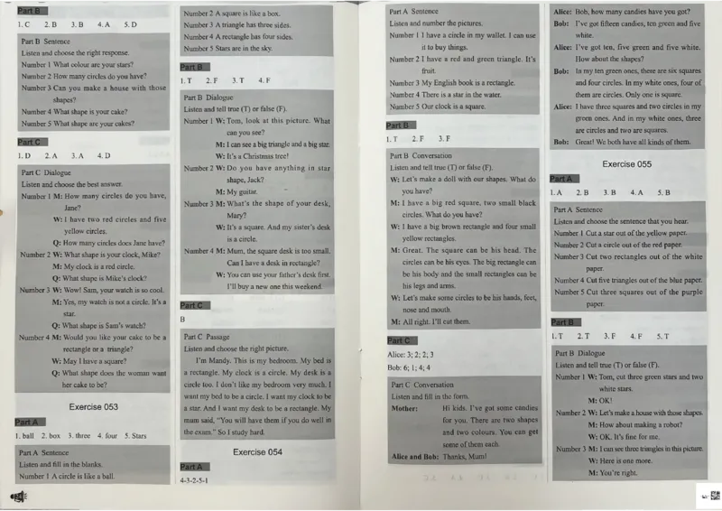 3英语~听霸答案-新_26春四年级上下册人教版_四上英语合集人教版PEP英语四年级上册新教材（教学视频+课件+动画+音频+练习+教案）_17练习资料_小学英语（预习复习资料大礼包）