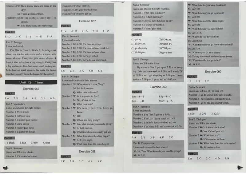 3英语~听霸答案-新_26春四年级上下册人教版_四上英语合集人教版PEP英语四年级上册新教材（教学视频+课件+动画+音频+练习+教案）_17练习资料_小学英语（预习复习资料大礼包）