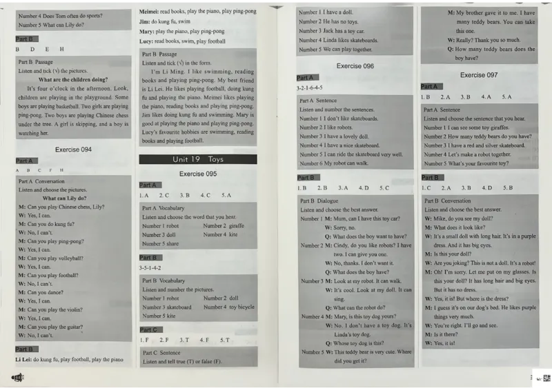 3英语~听霸答案-新_26春四年级上下册人教版_四上英语合集人教版PEP英语四年级上册新教材（教学视频+课件+动画+音频+练习+教案）_17练习资料_小学英语（预习复习资料大礼包）