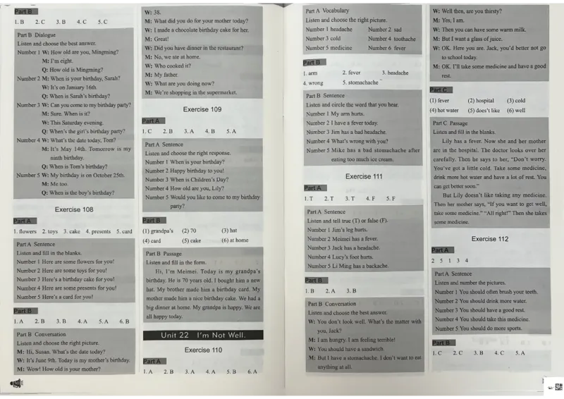 3英语~听霸答案-新_26春四年级上下册人教版_四上英语合集人教版PEP英语四年级上册新教材（教学视频+课件+动画+音频+练习+教案）_17练习资料_小学英语（预习复习资料大礼包）