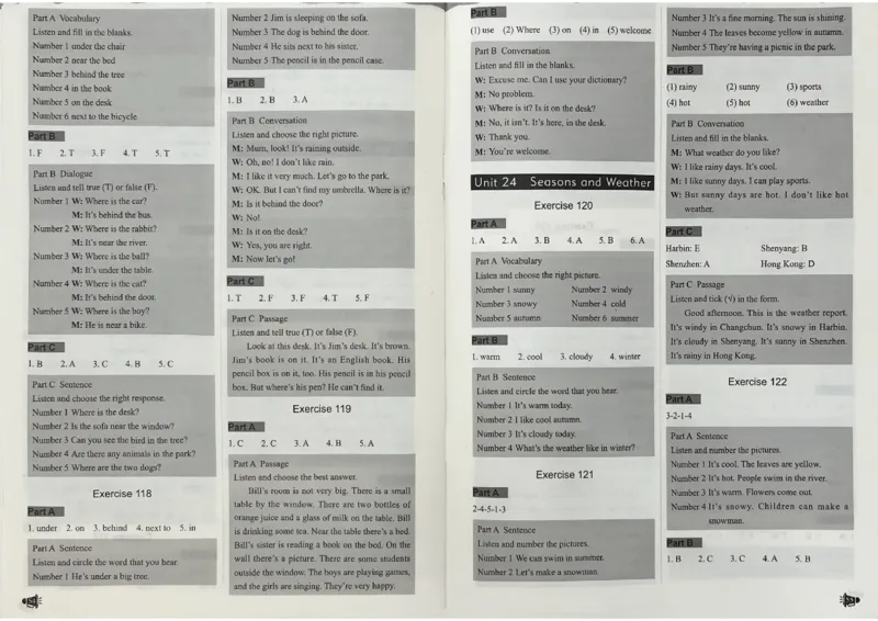 3英语~听霸答案-新_26春四年级上下册人教版_四上英语合集人教版PEP英语四年级上册新教材（教学视频+课件+动画+音频+练习+教案）_17练习资料_小学英语（预习复习资料大礼包）