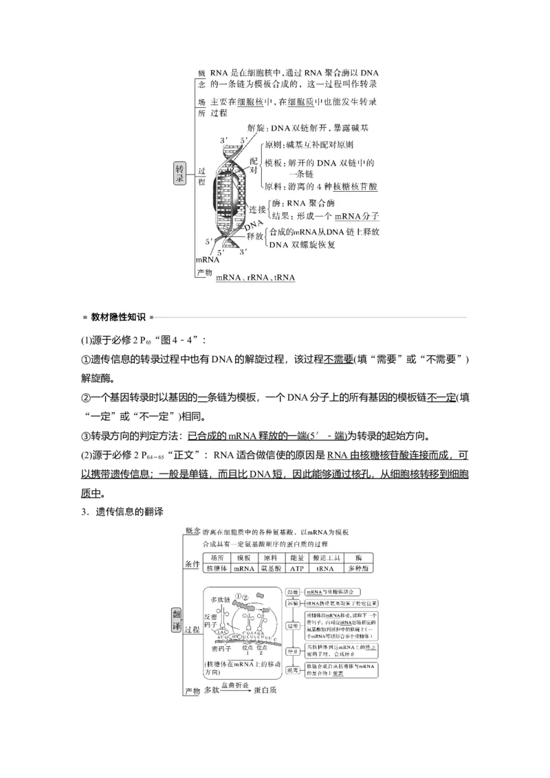 2024年高考生物一轮复习（新人教版）第6单元　第3课时　基因的概念与表达_09高考生物_2024年新高考资料_1.2024一轮复习_2024年高考生物一轮复习讲义（新人教版）