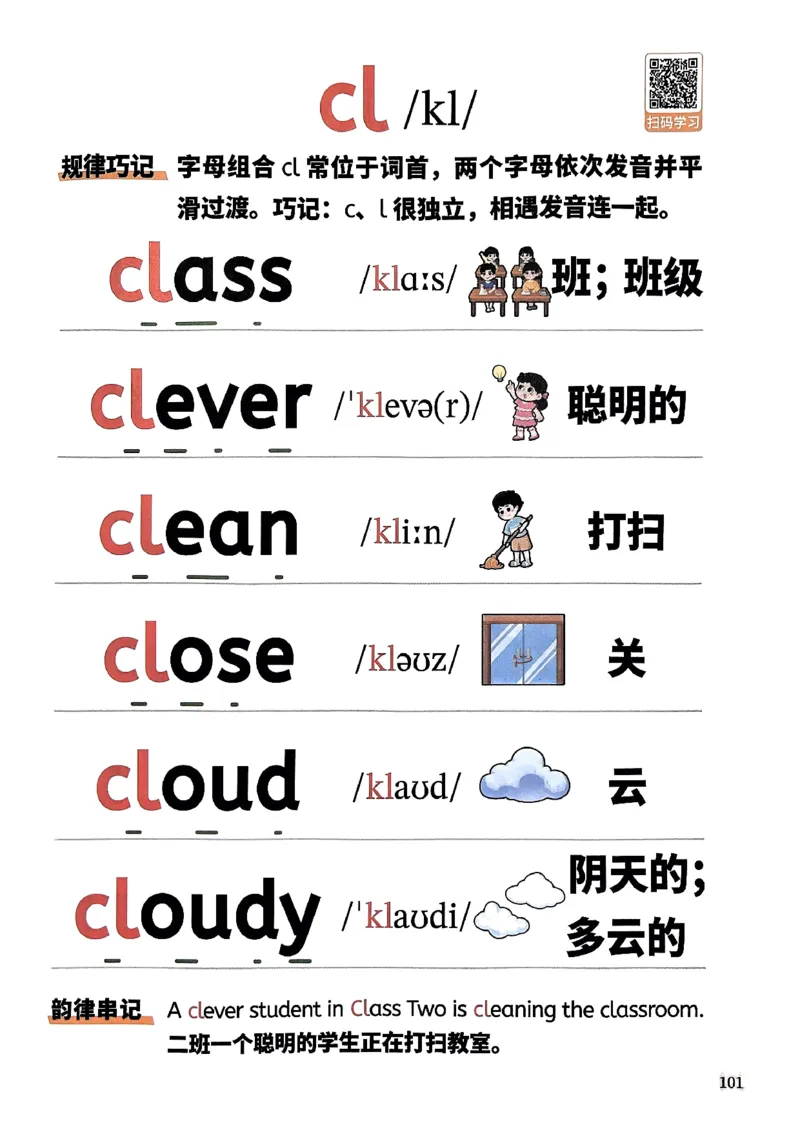 斗半匠-自然拼读记单词一本通_26春四年级上下册人教版_四上英语合集人教版PEP英语四年级上册新教材（教学视频+课件+动画+音频+练习+教案）_17练习资料_《小学英语一本通》