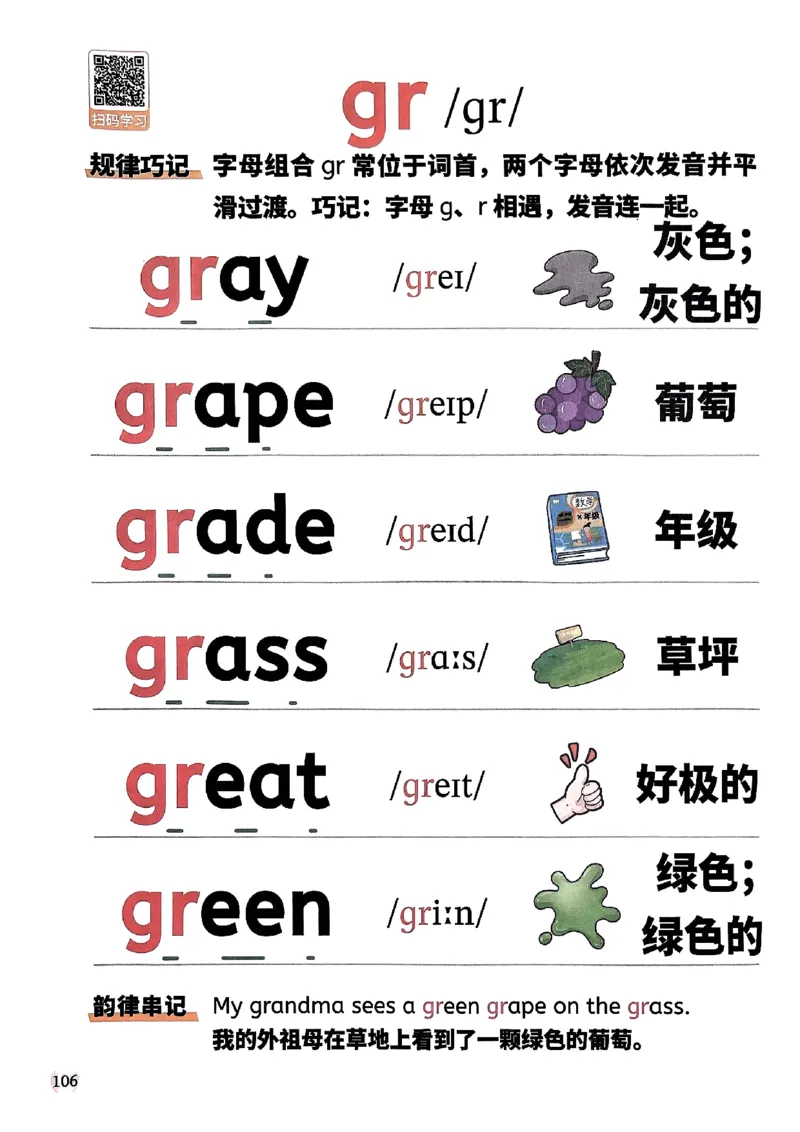 斗半匠-自然拼读记单词一本通_26春四年级上下册人教版_四上英语合集人教版PEP英语四年级上册新教材（教学视频+课件+动画+音频+练习+教案）_17练习资料_《小学英语一本通》