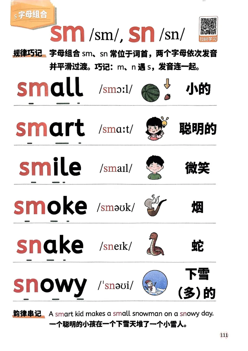 斗半匠-自然拼读记单词一本通_26春四年级上下册人教版_四上英语合集人教版PEP英语四年级上册新教材（教学视频+课件+动画+音频+练习+教案）_17练习资料_《小学英语一本通》