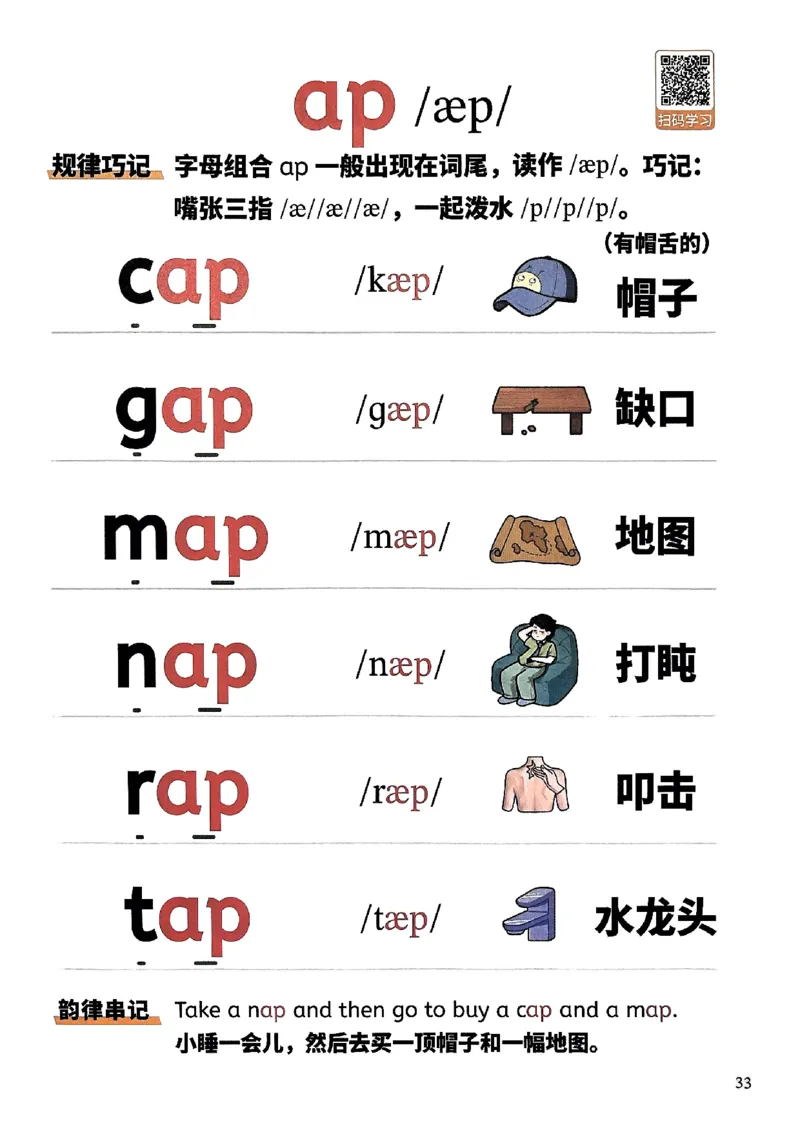 斗半匠-自然拼读记单词一本通_26春四年级上下册人教版_四上英语合集人教版PEP英语四年级上册新教材（教学视频+课件+动画+音频+练习+教案）_17练习资料_《小学英语一本通》