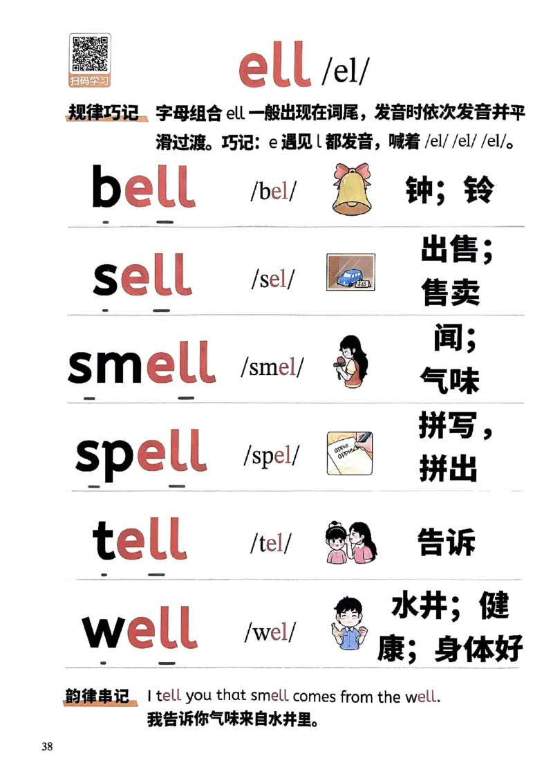 斗半匠-自然拼读记单词一本通_26春四年级上下册人教版_四上英语合集人教版PEP英语四年级上册新教材（教学视频+课件+动画+音频+练习+教案）_17练习资料_《小学英语一本通》