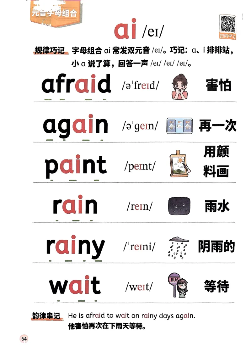 斗半匠-自然拼读记单词一本通_26春四年级上下册人教版_四上英语合集人教版PEP英语四年级上册新教材（教学视频+课件+动画+音频+练习+教案）_17练习资料_《小学英语一本通》