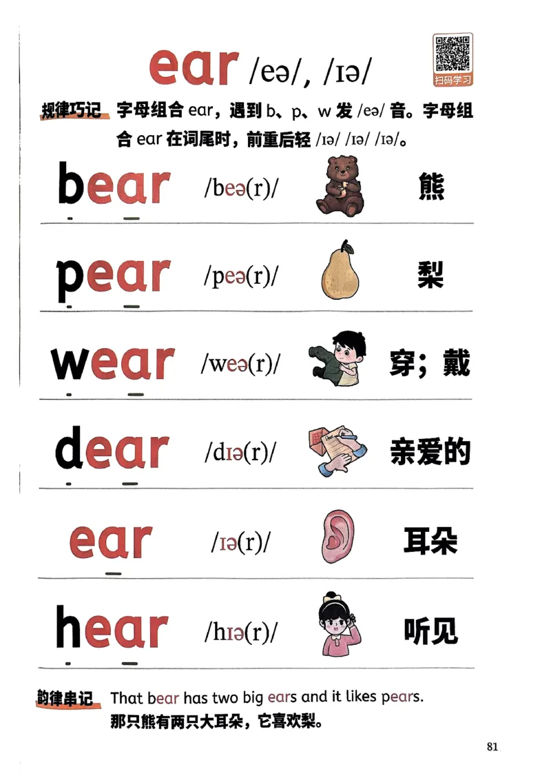 斗半匠-自然拼读记单词一本通_26春四年级上下册人教版_四上英语合集人教版PEP英语四年级上册新教材（教学视频+课件+动画+音频+练习+教案）_17练习资料_《小学英语一本通》