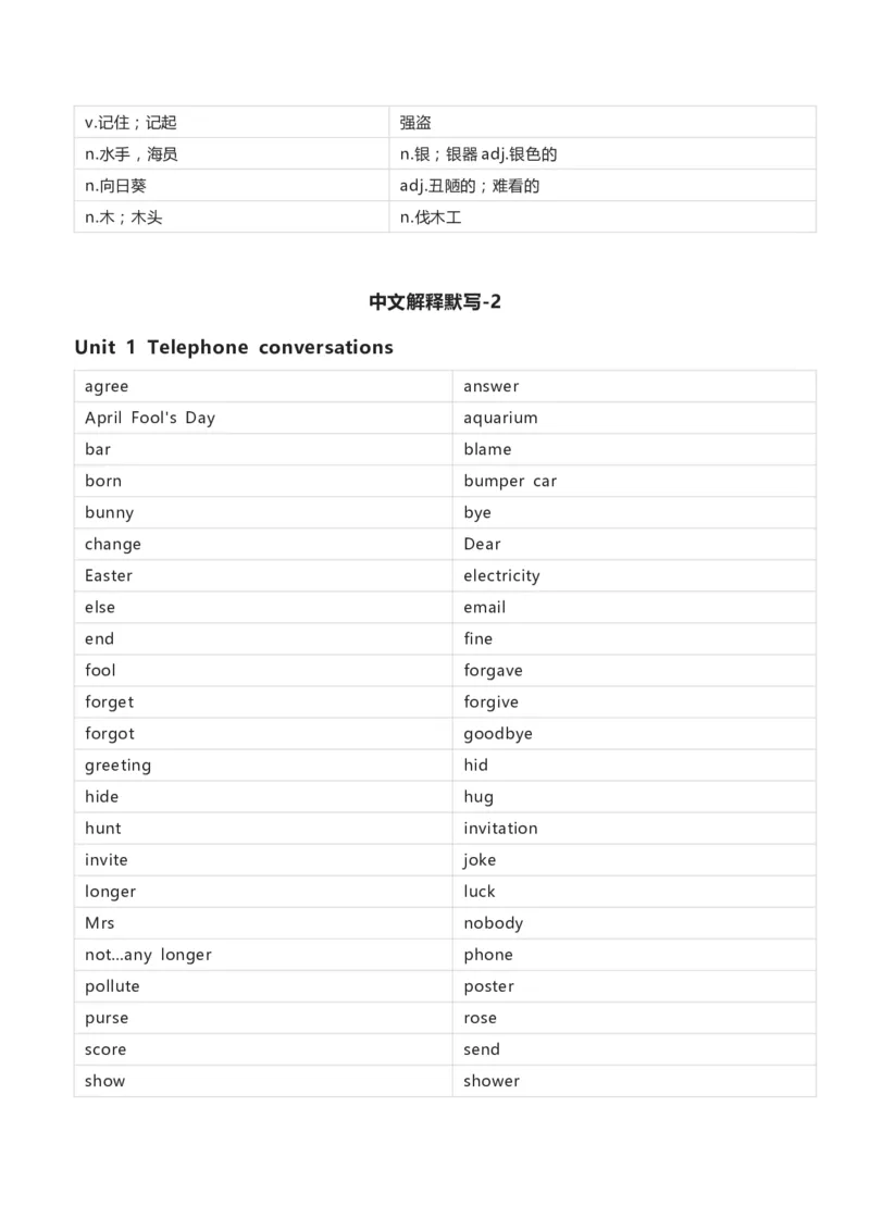 清大版六年级下册英语单词默写_26春四年级上下册人教版_四上英语合集人教版PEP英语四年级上册新教材（教学视频+课件+动画+音频+练习+教案）_17练习资料_《小学英语单词默写表》