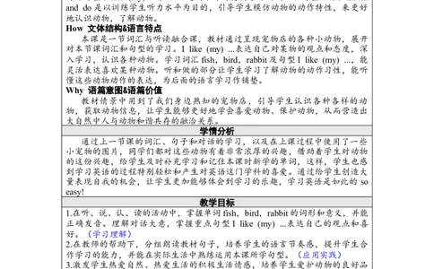 第二课时PartALet&rsquo;slearn&Listenanddo_26春四年级上下册人教版_四上英语合集人教版PEP英语四年级上册新教材（教学视频+课件+动画+音频+练习+教案）_19同步教案课件_人教pep3_3-6上册