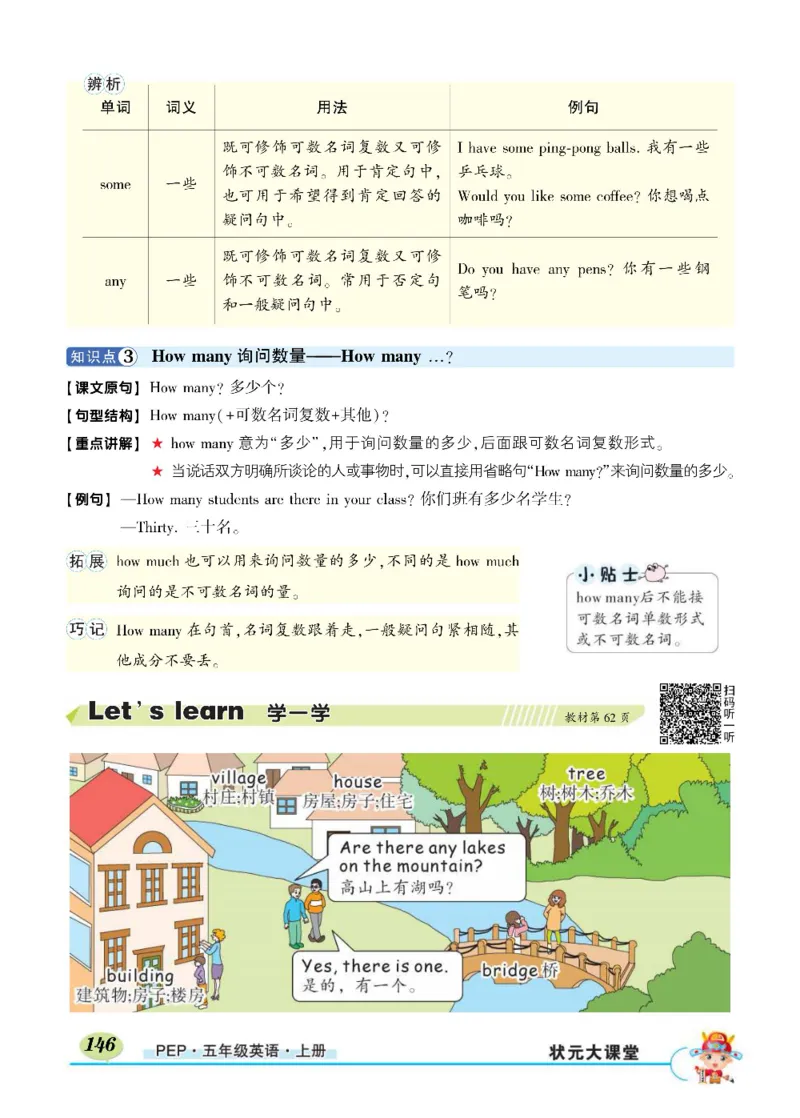 状元大课堂五年级上册英语人教PEP版正文_26春四年级上下册人教版_四上英语合集人教版PEP英语四年级上册新教材（教学视频+课件+动画+音频+练习+教案）_17练习资料_《状元导学案》