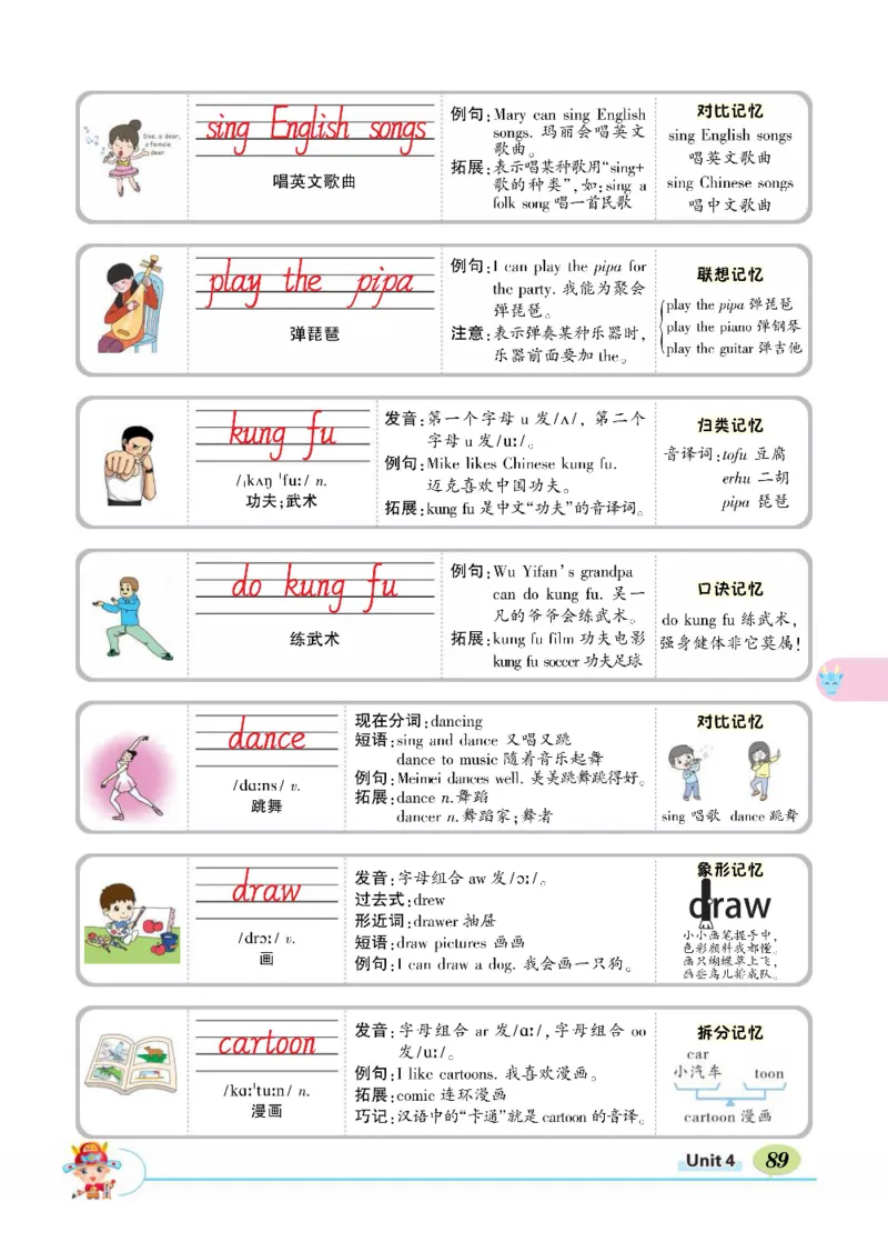 状元大课堂五年级上册英语人教PEP版正文_26春四年级上下册人教版_四上英语合集人教版PEP英语四年级上册新教材（教学视频+课件+动画+音频+练习+教案）_17练习资料_《状元导学案》