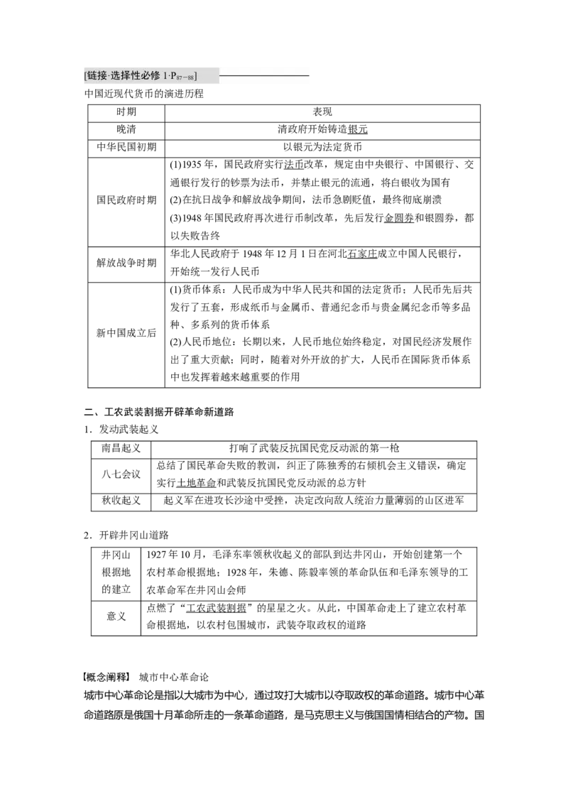 2023年高考历史一轮复习（部编版新高考）第9讲课题24　南京国民政府的统治和中国开辟革命新道路_07高考历史_新高考复习资料_2023年新高考复习资料_2023新高考大一轮复习讲义