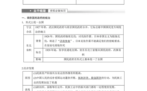 2023年高考历史一轮复习（部编版新高考）第9讲课题24　南京国民政府的统治和中国开辟革命新道路_07高考历史_新高考复习资料_2023年新高考复习资料_2023新高考大一轮复习讲义