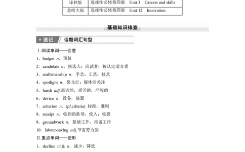 2025届高中英语一轮话题复习（教师版）：主题一人与自我　语境11　创新与创业意识_03高考英语_2025年新高考资料_一轮复习_2025届高中英语一轮复习课件+学案（完））