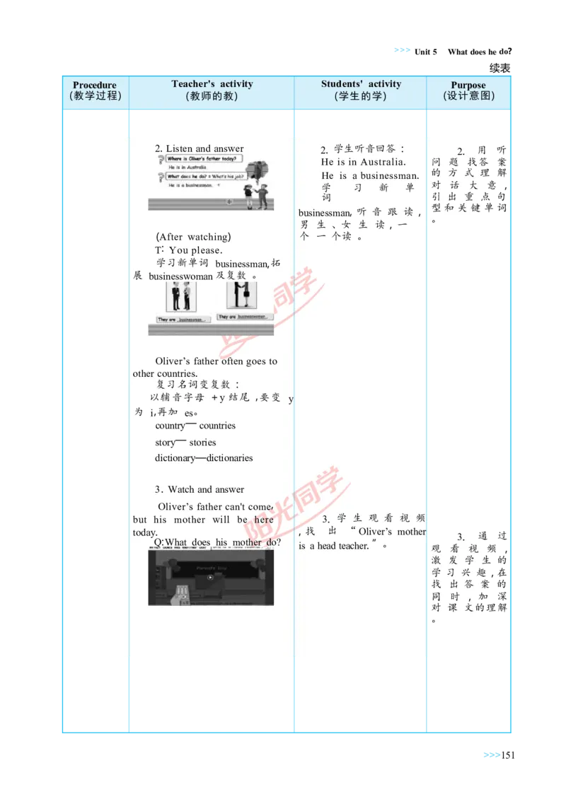 教案正文6上_Unit5_26春四年级上下册人教版_四上英语合集人教版PEP英语四年级上册新教材（教学视频+课件+动画+音频+练习+教案）_19同步教案课件_人教pep3_3-6上册